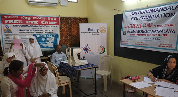 Eye Camp in association Rotary Bangalore Koramangala 